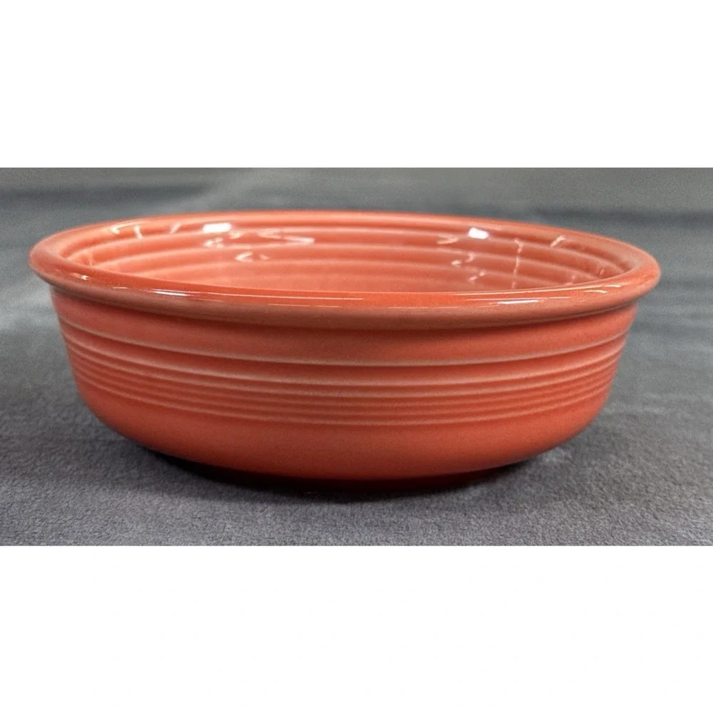 Vintage Fiesta Fiestaware 5 1/2 Berry Bowl Coral Cantaloupe Color Bnfts Charity
